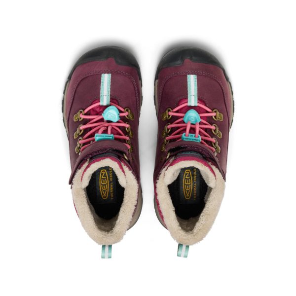 Little Kids' Kanibou Waterproof Winter Boot  |  Fig/Pink Lemonade