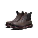 Men's Liberty Chelsea 90° Heel Work Boot (Carbon Toe) | Coffee Bean/Black