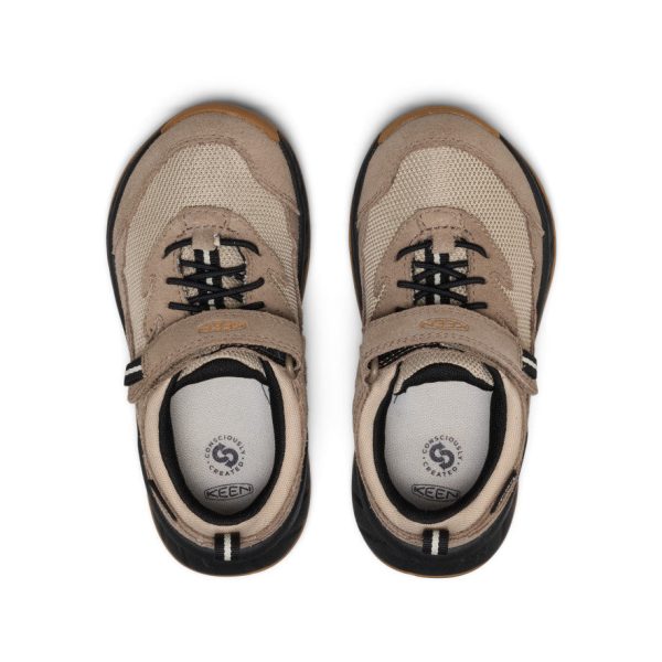 Little Kids' Hightrail Waterproof Hiking Shoe  |  Brindle/Oak Buff