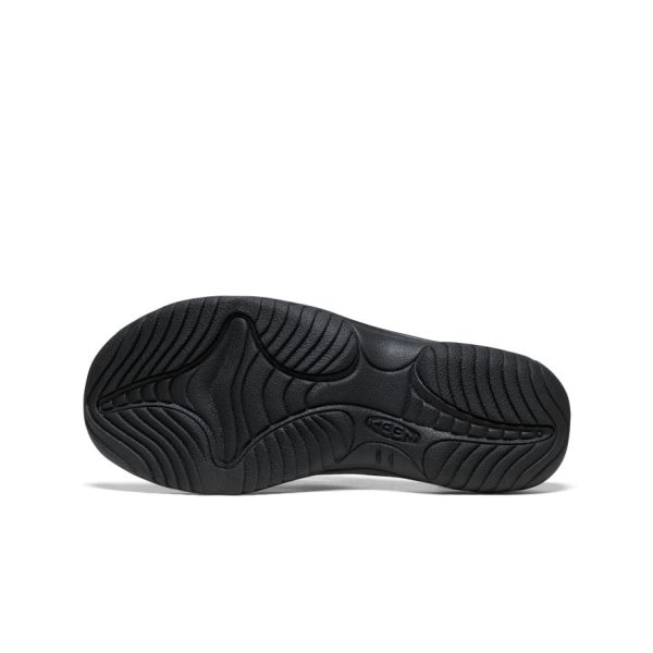 Men's Kona Leather Flip-Flop  |  Black/Steel Grey