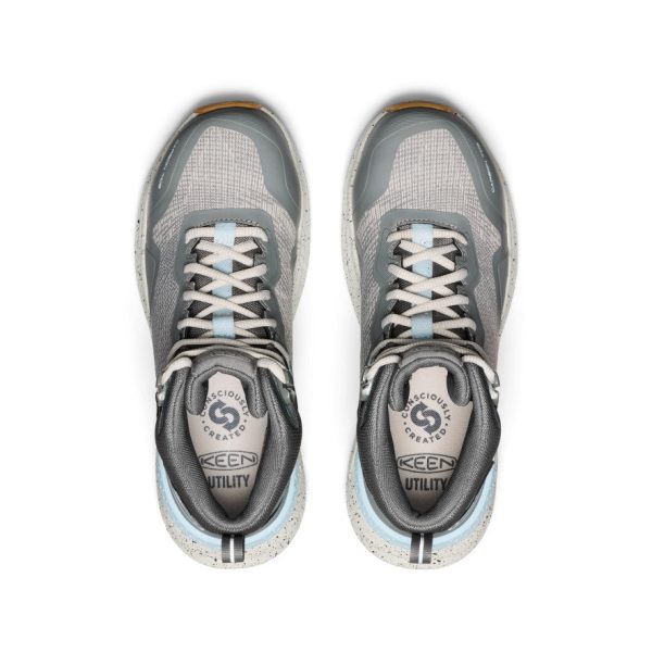 Women's Synchro Waterproof Work Boot (Carbon Toe) | Steel Grey/Gum