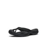 Women's Waimea Leather Flip-Flop | Black/Black