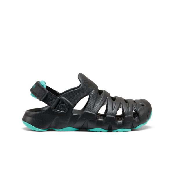 Big Kids' HyperFLT Clog | Black/Bright Aqua