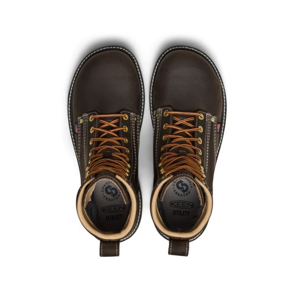 Men's Liberty 8 Waterproof 90° Heel Boot (Carbon Toe)  |  Coffee Bean/Black