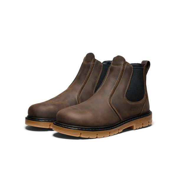 Men's San Jose Chelsea 90?? Heel Boot (Aluminum Toe)  |  Cascade Brown/Gum