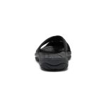 Women's Bali Leather Slide Sandal  |  Black/Black