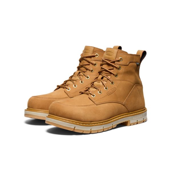 Men's San Jose 6 Waterproof 90° Heel Boot (Aluminum Toe)  |  Bistre/Gum
