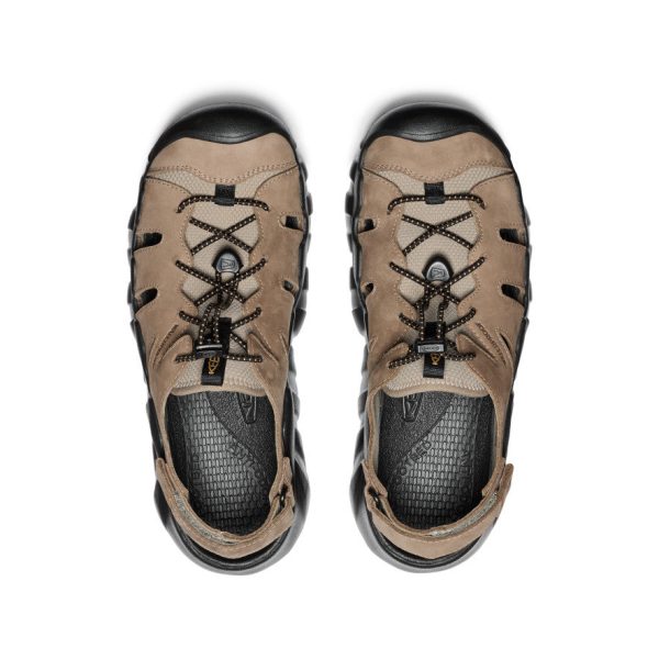 Men's Hyperport Fisherman Leather Sandal | Brindle/Oak Buff